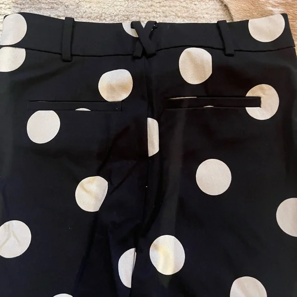 Anthropologie Black Pants with White Dots - Picture 5 of 6